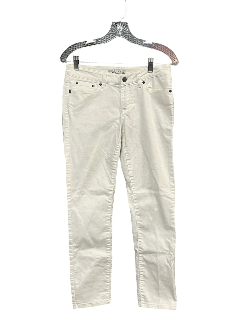 prAna White Ankle Skinny Jeans Women’s Size 4 27 Organic Cotton Stretch Denim